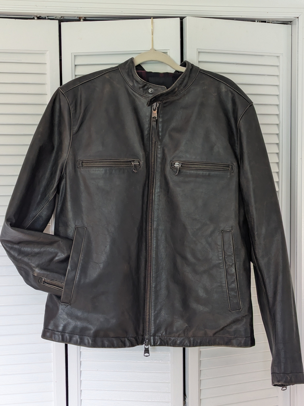 Banana Republic Black Leather Jacket